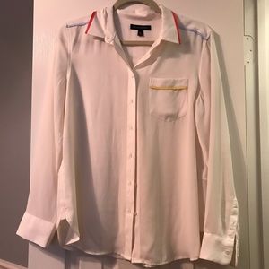 Banana Republic White Button Down